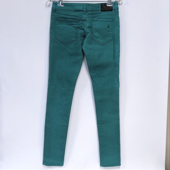 Volcom Sound Check Skinny Jeans, Green, Old Stock, 26x32, read description - Picture 5 of 14